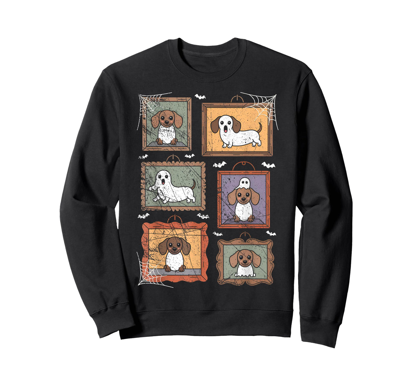 Dog in Ghost Costume Funny Halloween Puppy Lover T-Shirt