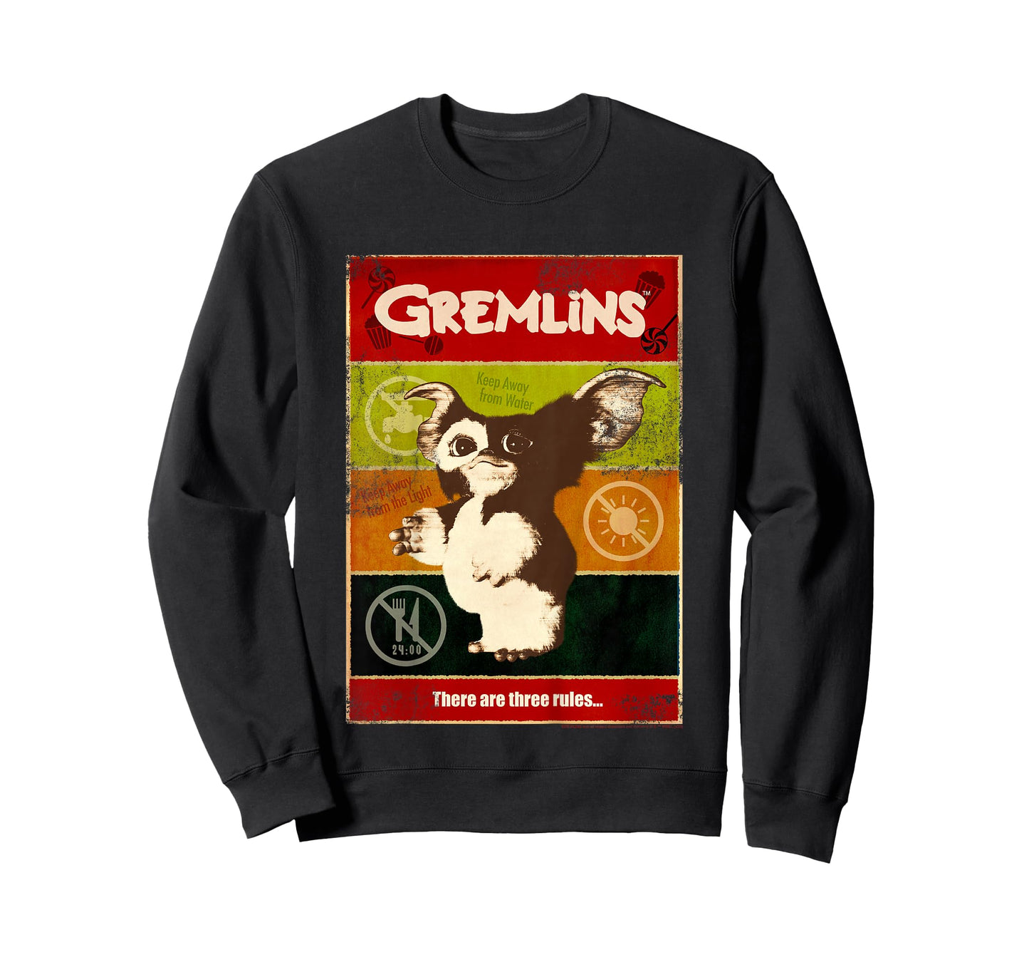 Kids Gremlins Gizmo Paneled Three Rules Poster T-Shirt