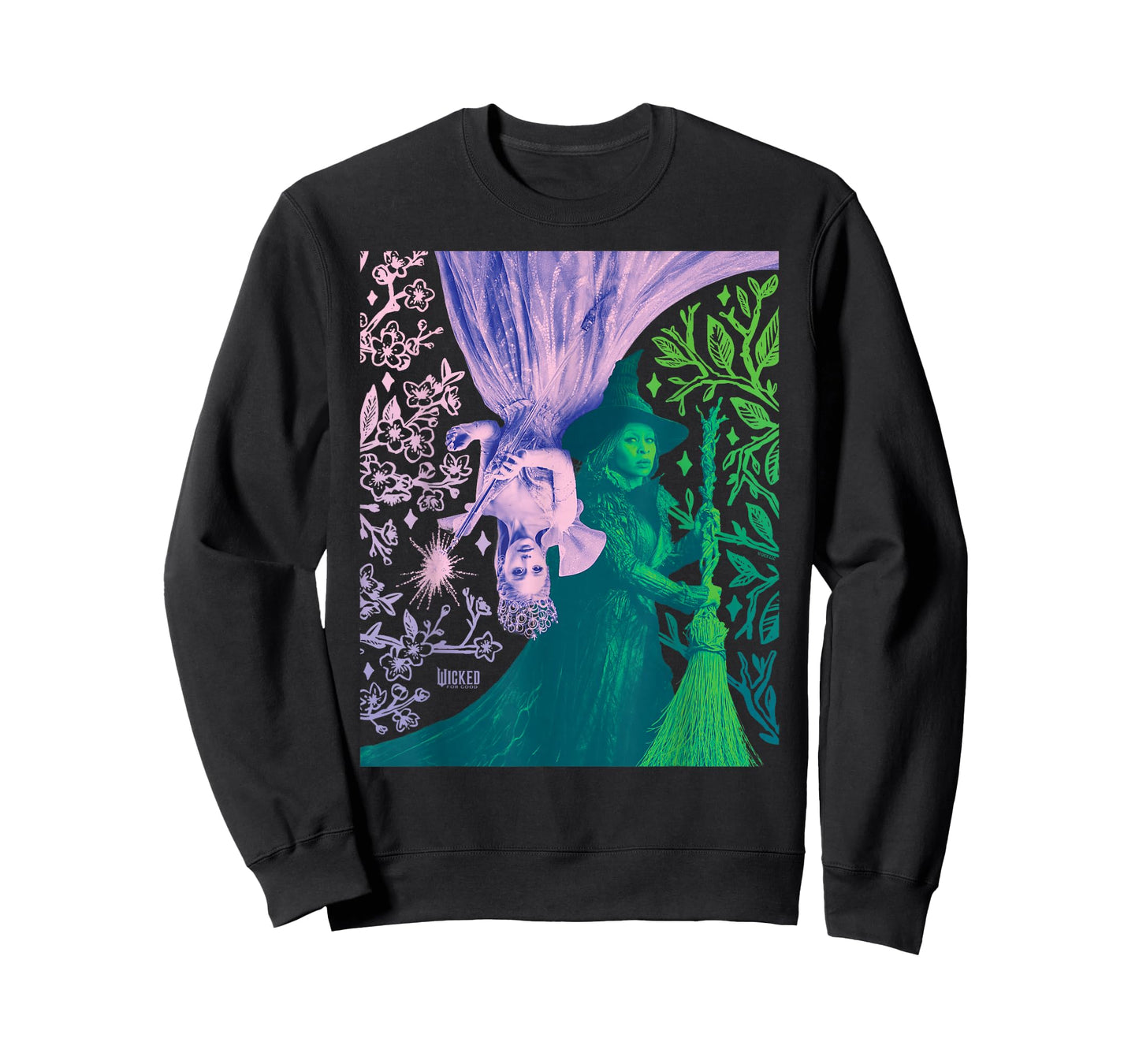 Wicked: for Good Glinda and Elphaba in Perfect Contrast T-Shirt