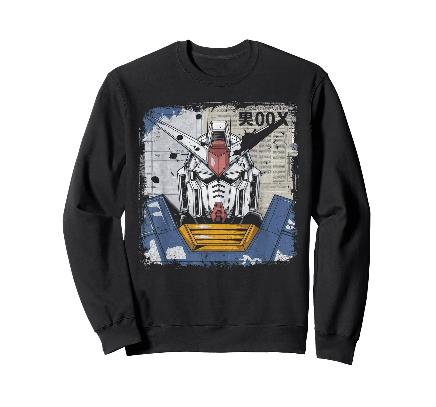 Mecha Tshirt Japanese Mecha Robot Head Anime Art Ukiyo-E T-Shirt