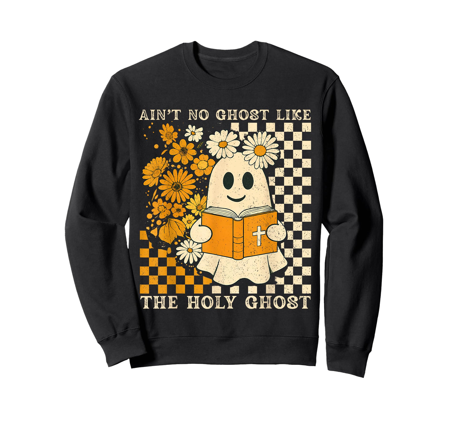 Ain't No Ghost Like Ghost Christian Floral Ghost Halloween T-Shirt