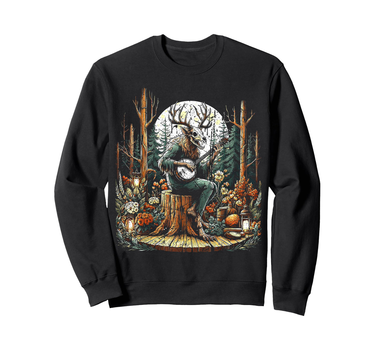 Vintage Wendigo Cryptid Camping T-Shirt