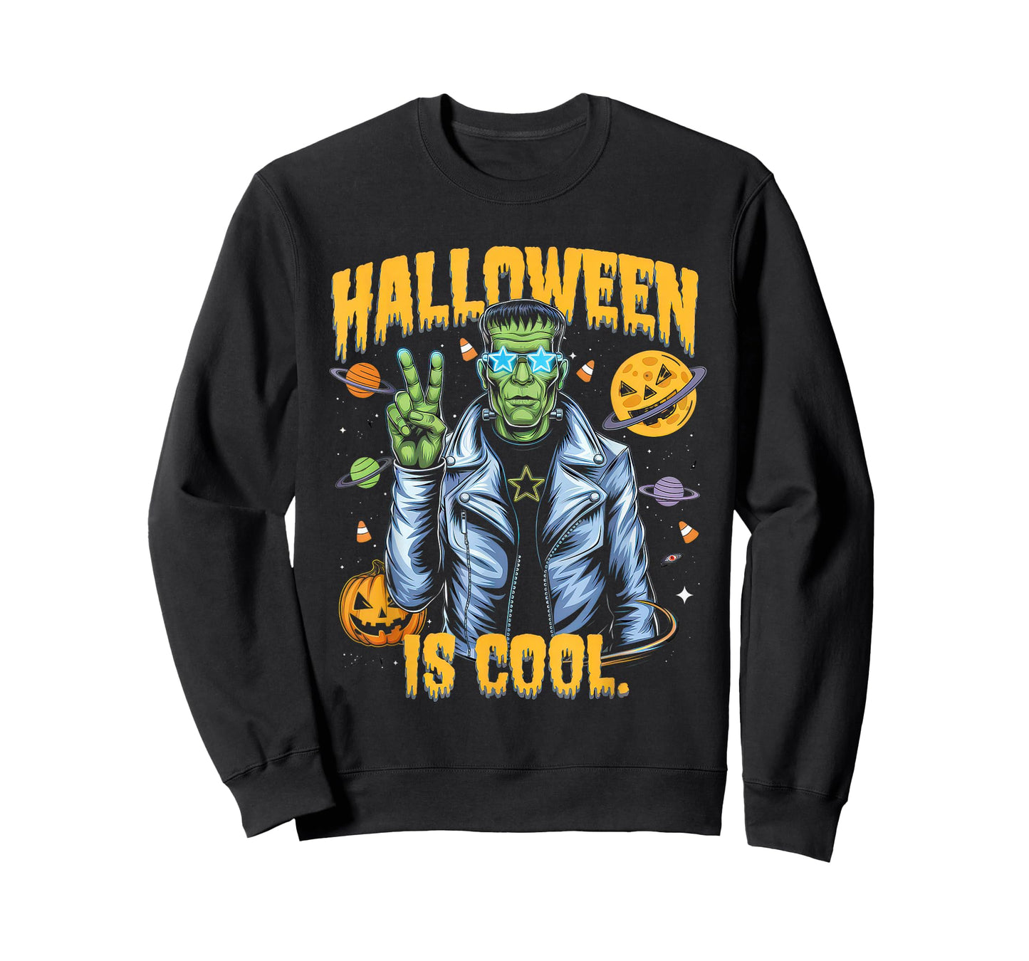 Halloween is Cool Tshirt Women Men Frankenstein Monster T-Shirt