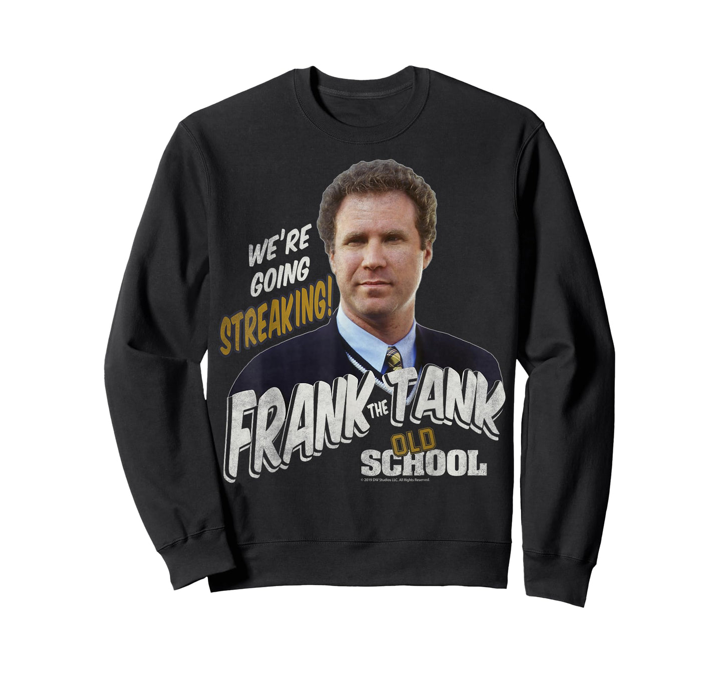 Old School Frank The Tank We're Going Streaking Portrait T-Shirt