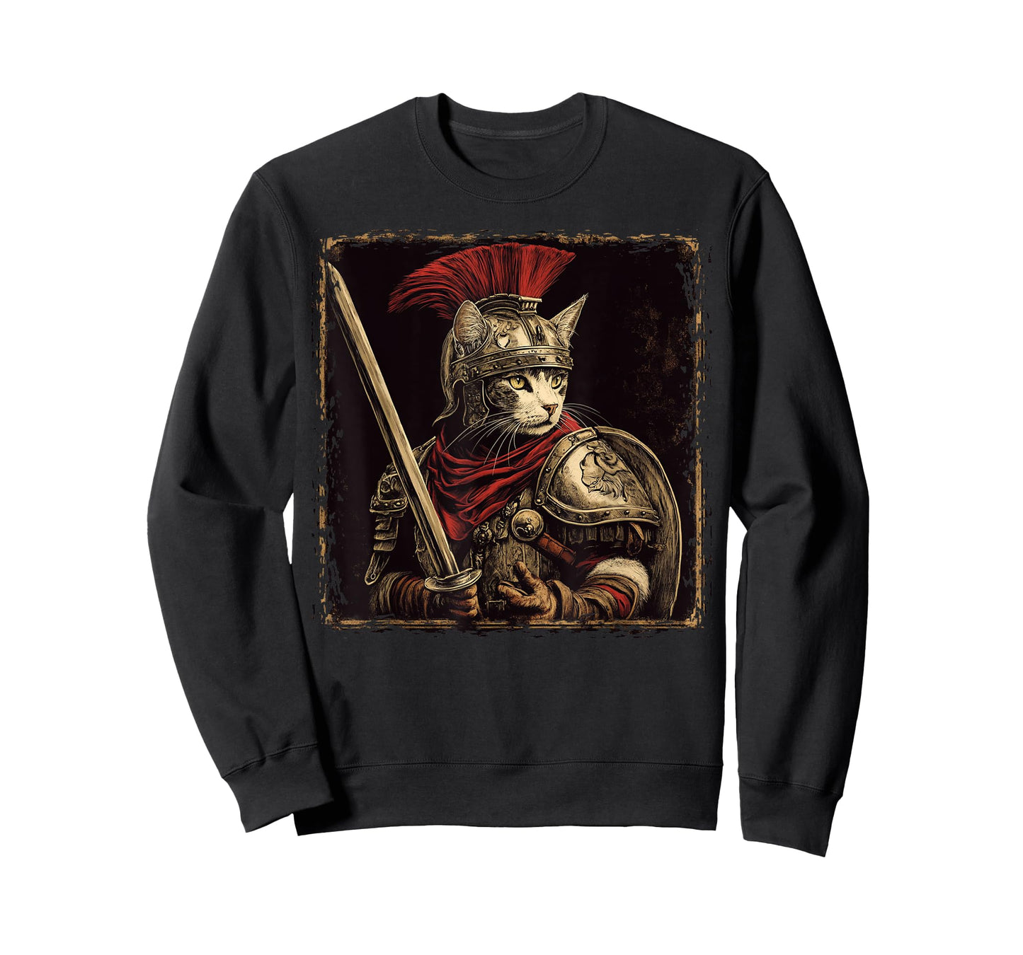 SPQR Empire Roman Legion cat Warrior Japanese Graphic T-Shirt