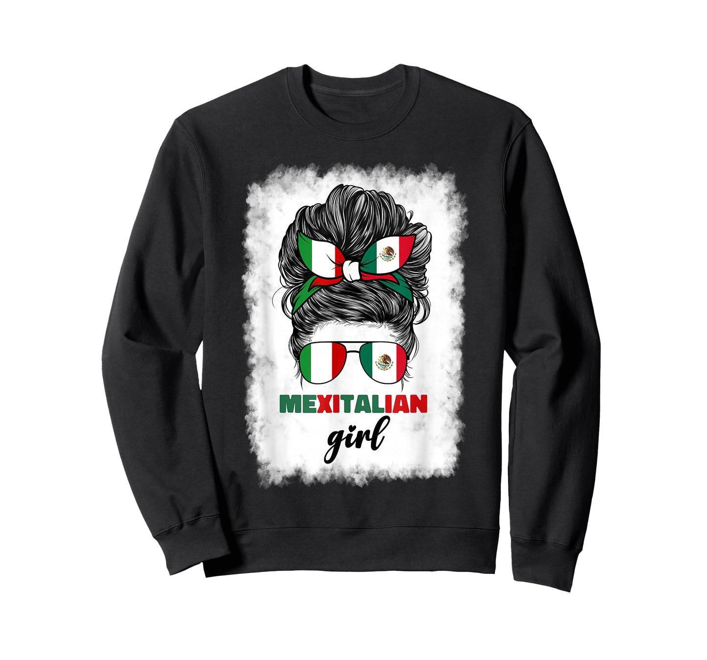 Half Mexican And Italian Mexico Italy Flag Mexitalian Girl T-Shirt