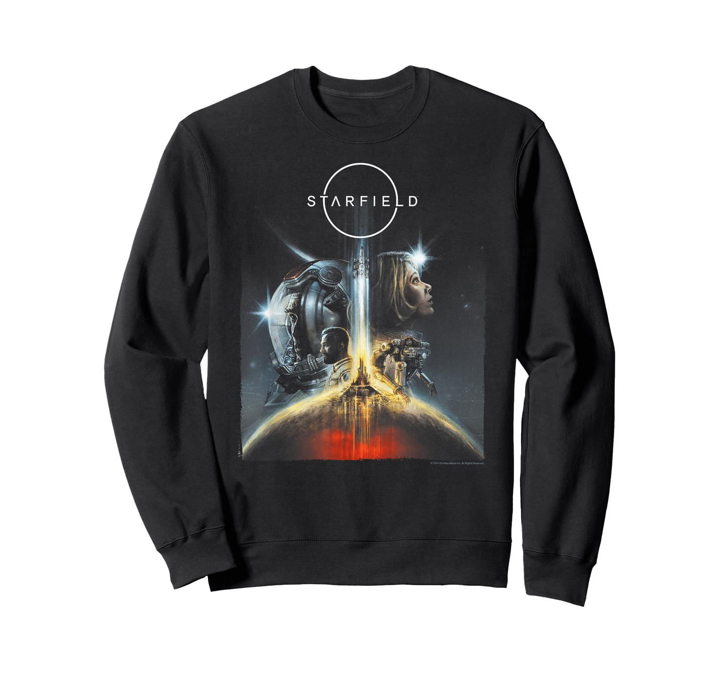 Starfield Cover Art Characters Video Game T-Shirt