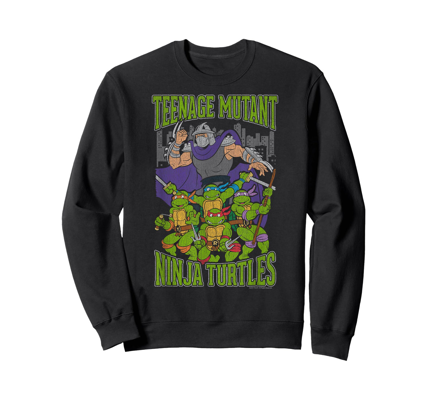 Teenage Mutant Ninja Turtles Shredder and Turtles Retro T-Shirt