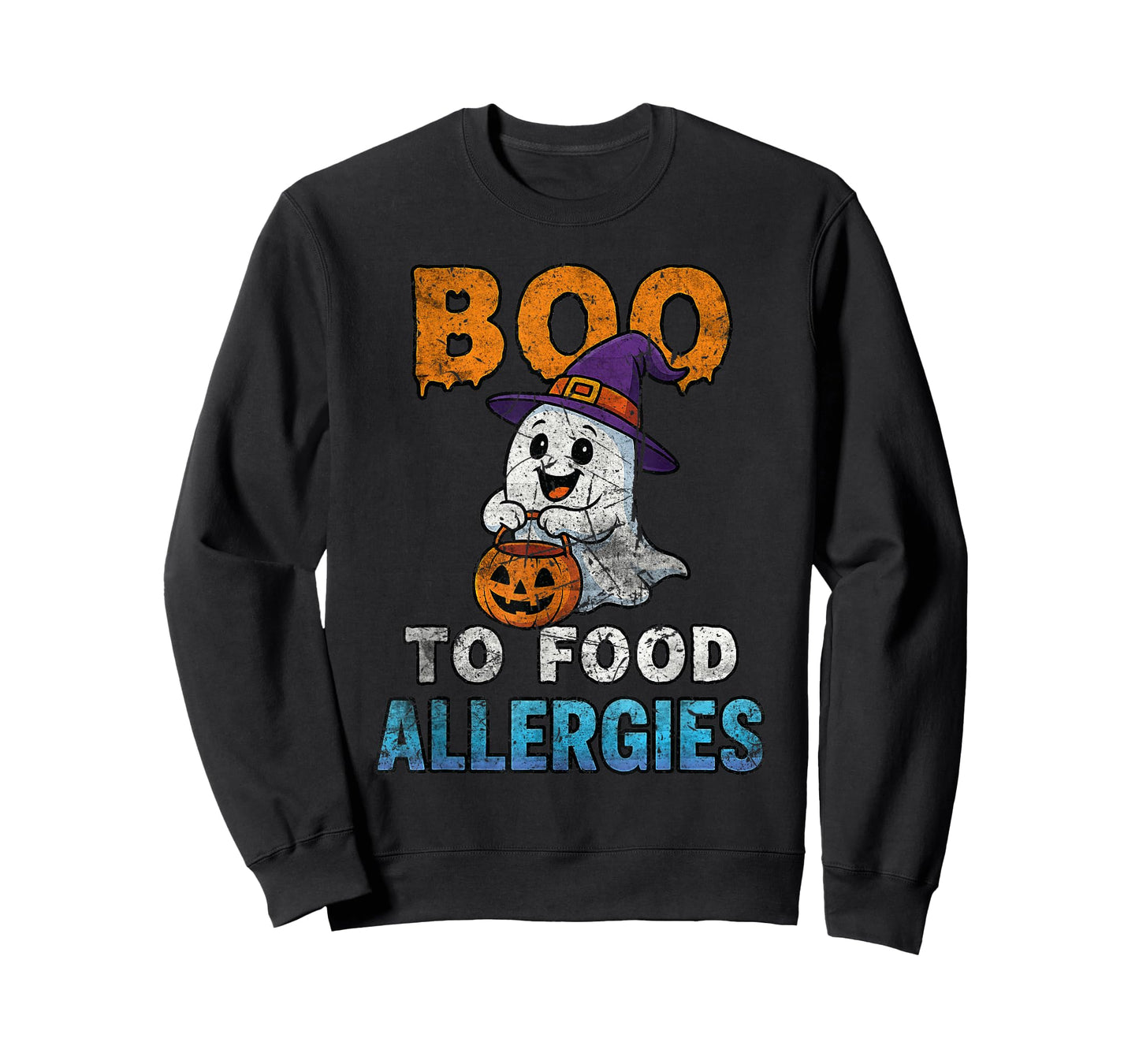 2025 Halloween Boo Food Allergies Ghost T-Shirt