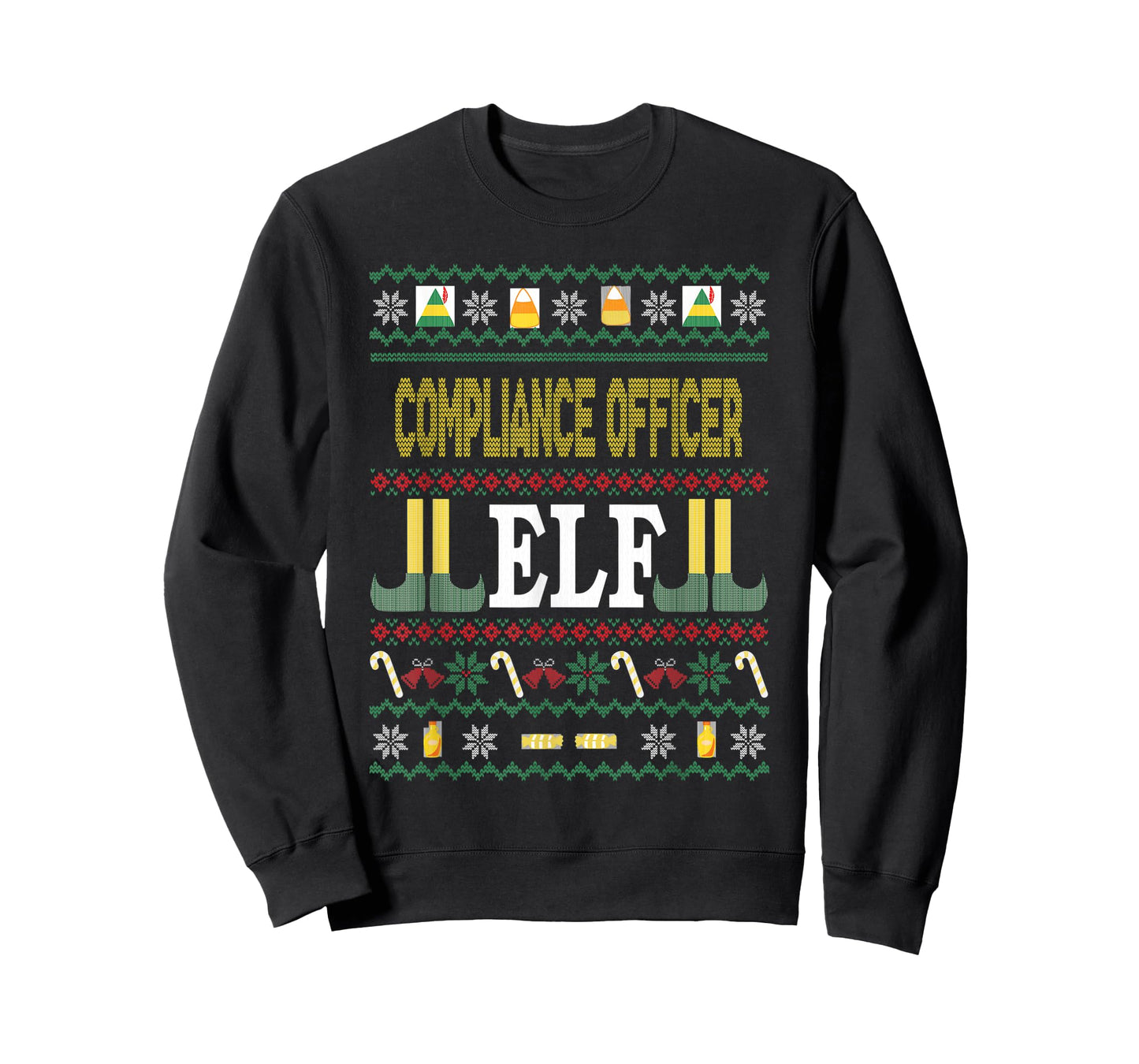 Compliance Officer Elf Funny Christmas Gift T-Shirt