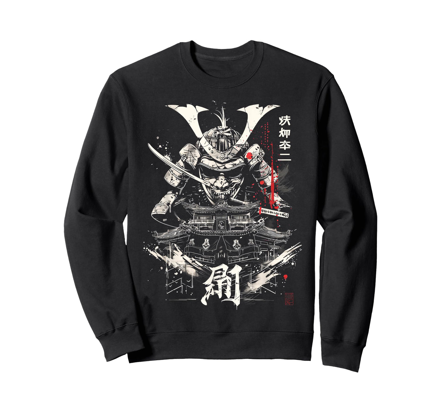 Anime Japanese Goth Castle Samurai Warrior T-Shirt