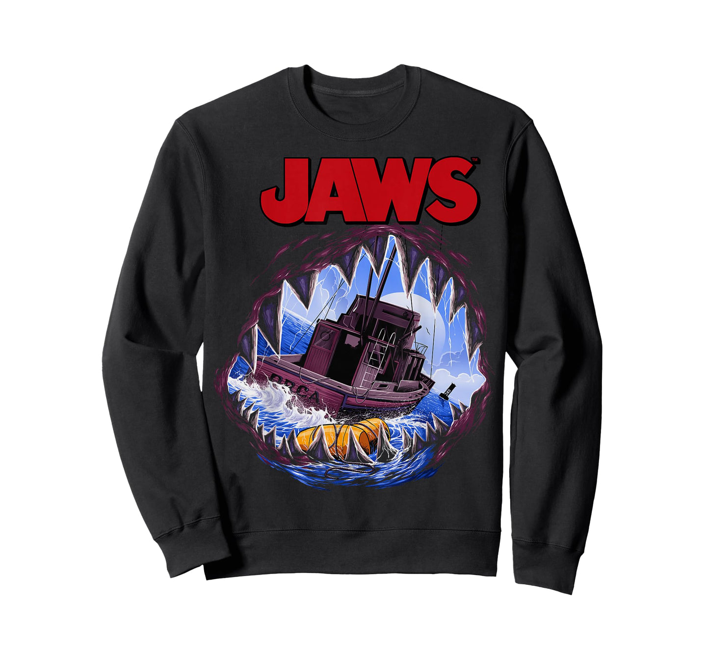 Jaws Mouth View of Orca Poster Style T-Shirt