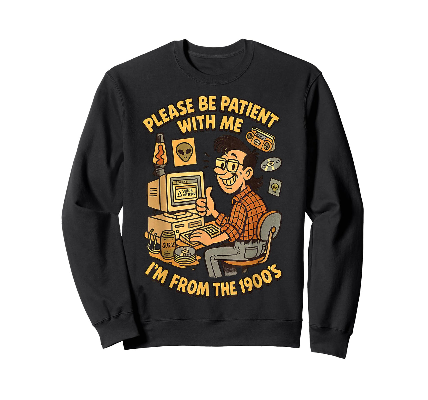 Please Be Patient With Me I’m From the 1900s | Vintage Geek T-Shirt