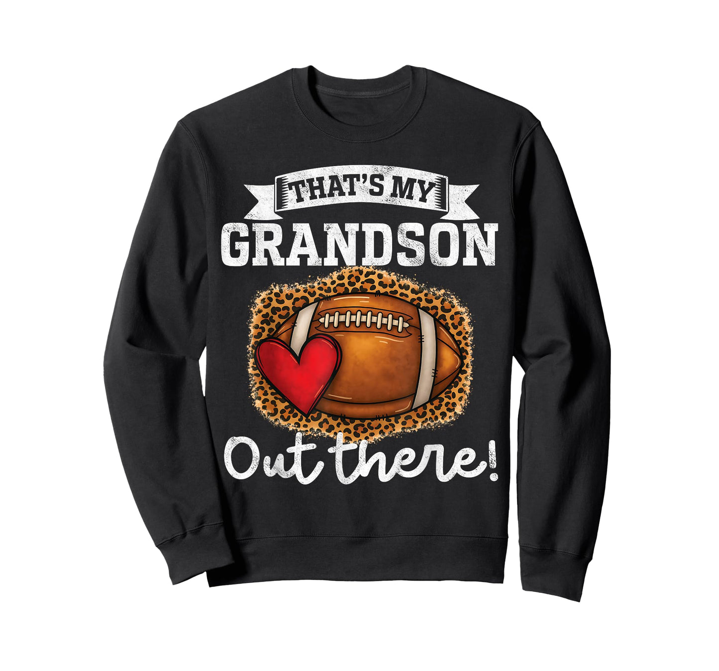 That's My Grandson Out There Funny Football Grandpa Grandma T-Shirt