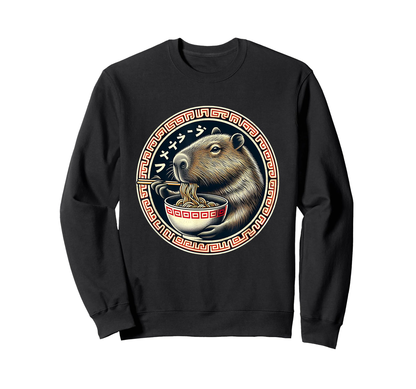 Capybara Ramen Rodent Kawaii Neko Japanese Noodles Aesthetic T-Shirt