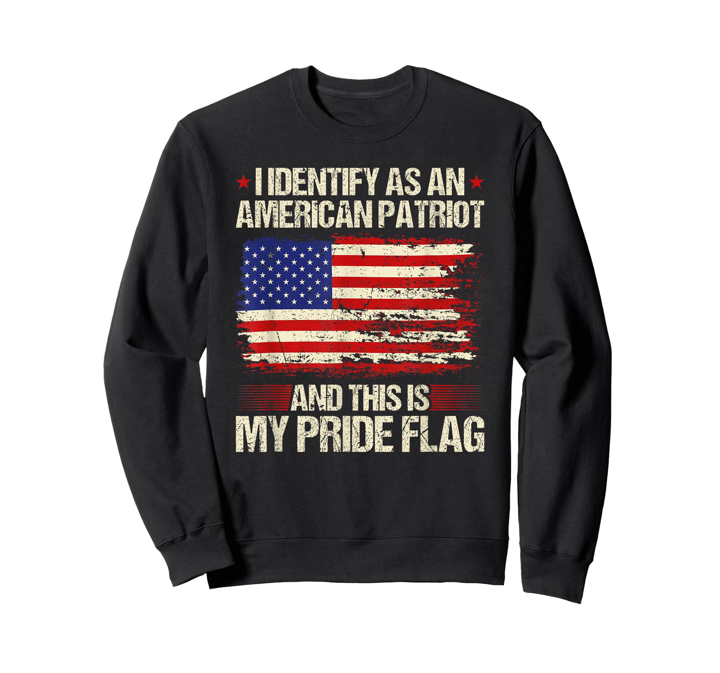 I Identify As an American Patriot This is My Pride Flag T-Shirt