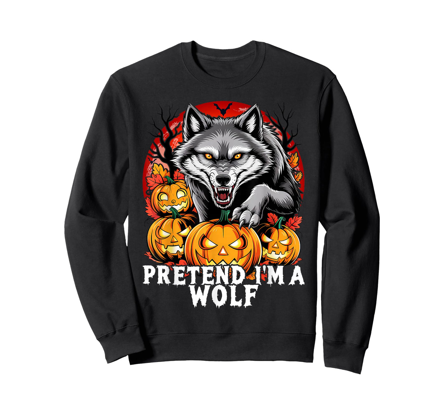 Pretend I'm A Wolf Funny Halloween Costume Matching Group T-Shirt