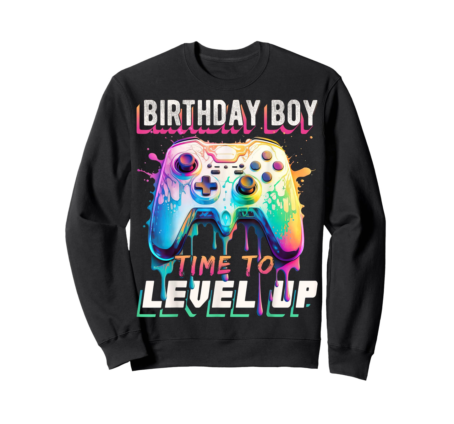 Birthday Boy Time to Level Up Video Game Birthday Party Boys T-Shirt