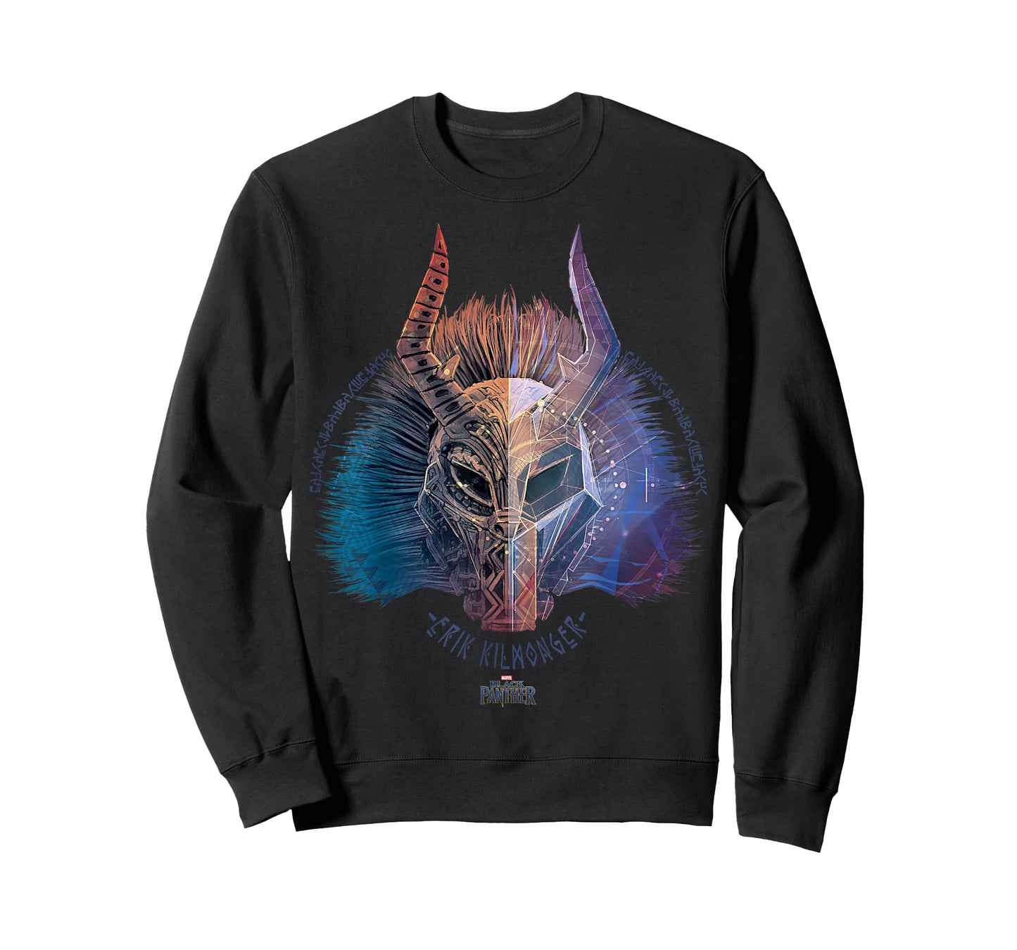 Marvel Black Panther Movie Killmonger Ombre Graphic T-Shirt T-Shirt