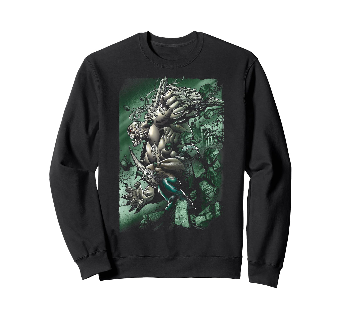 DC Comics Superman Doomsday Destruction T-Shirt - Unisex-Adults, Black, Small, Short Sleeve, Cotton Blend, T-Shirt