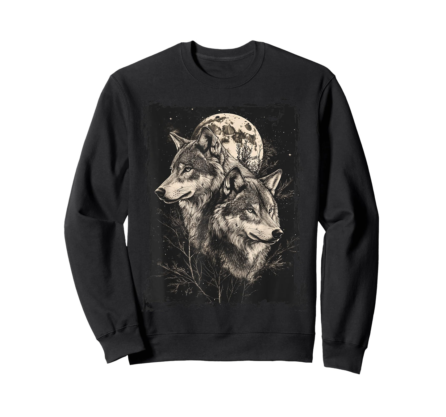 The Mountain Wolf Native American Wolf Wolves Lover Moon T-Shirt
