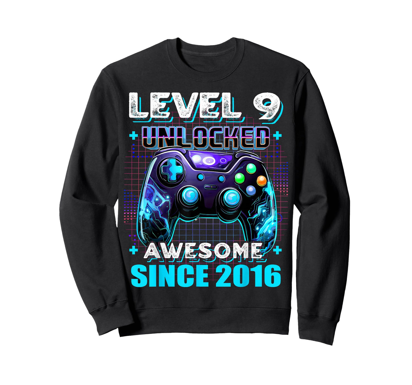 9th Birthday Boy Level 9 Gamer 9 Year Video Game Party T-Shirt