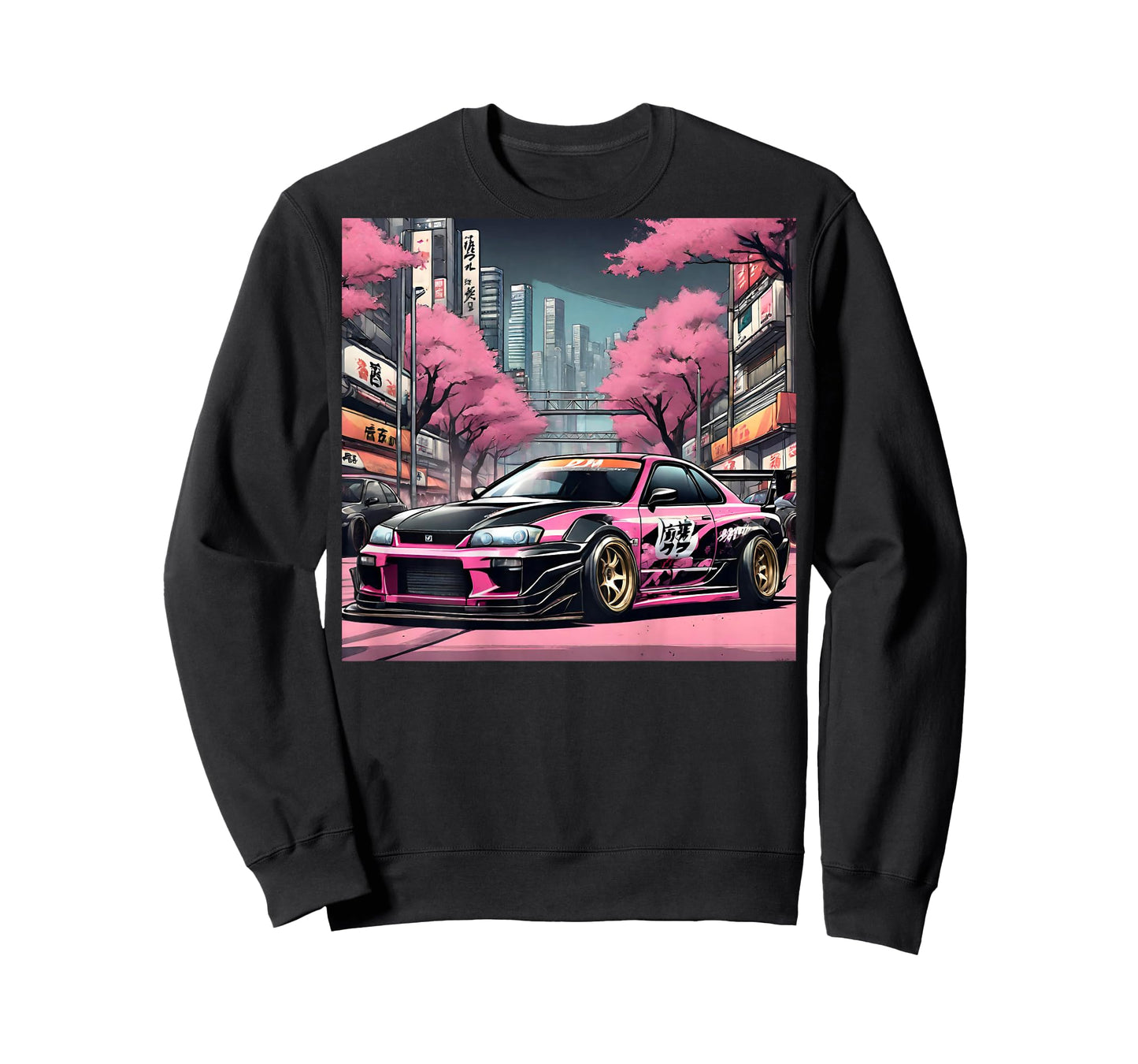 JDM Tokyo Skyline Retro Race Car Drift Tuning On The Back T-Shirt