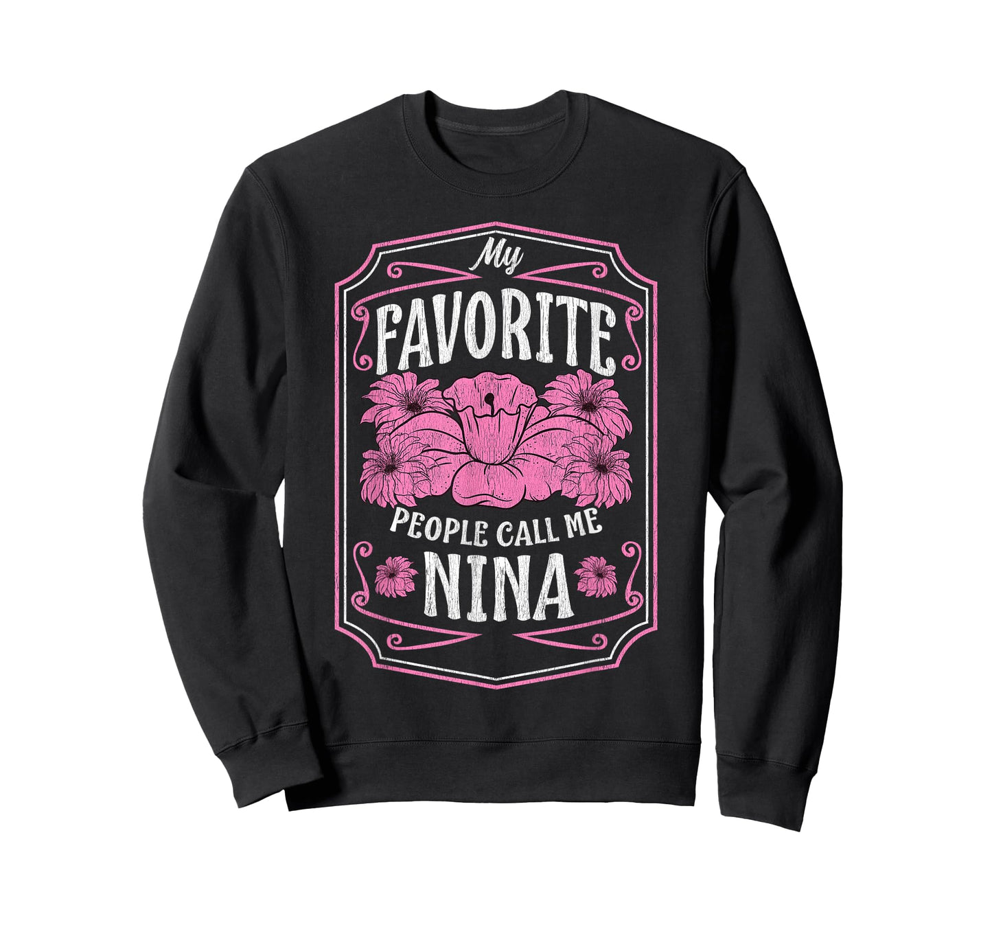 My Favorite People Call Me Nina Floral Mothers Day Gifts T-Shirt