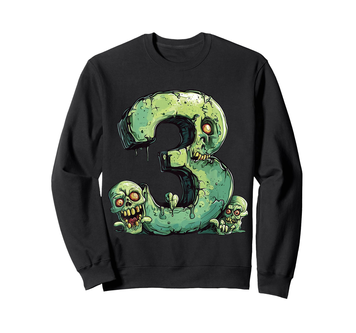 Toddler 3rd Birthday Zombie Halloween Themed 3 Year Old Kids T-Shirt