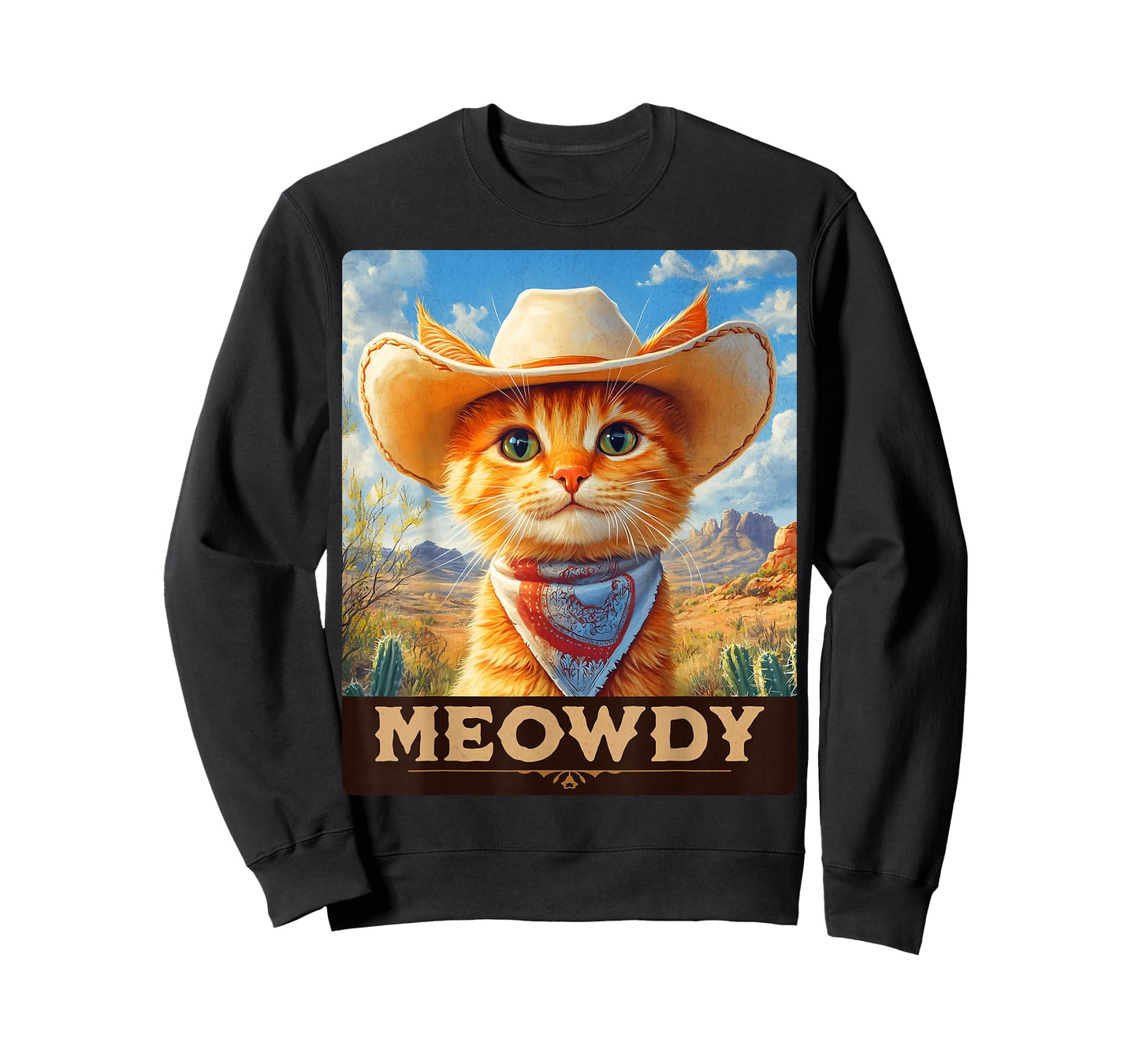 Meowdy, Cowboy: A Furry Friend in the Wild West, cat T-Shirt