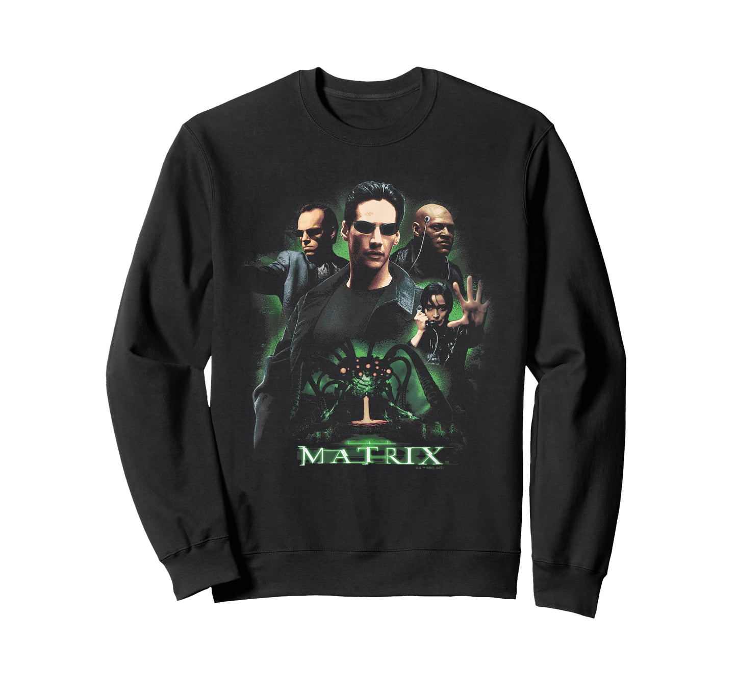 The Matrix Neo Vs. The Machines Distressed Retro Poster T-Shirt