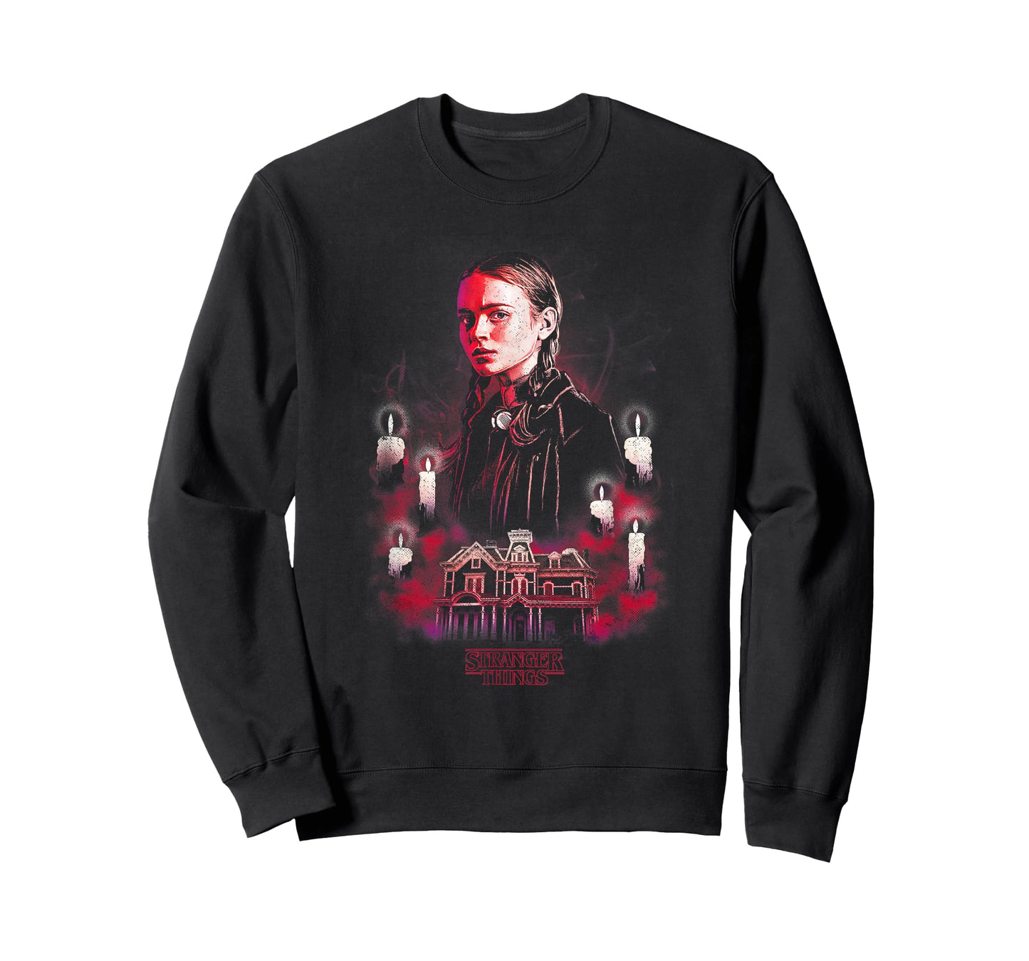 Stranger Things Max Portrait Creel House Horror Poster T-Shirt