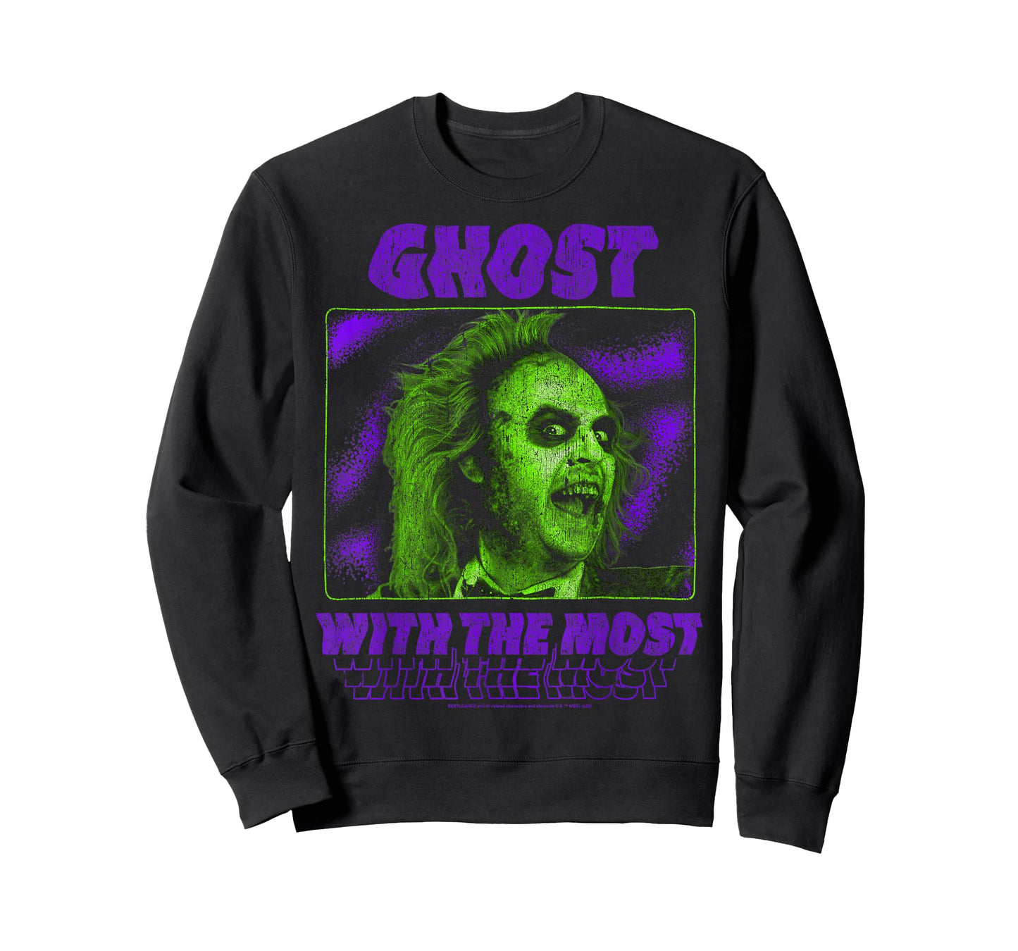 Beetlejuice Ghost With The Most Neon Poster T-Shirt