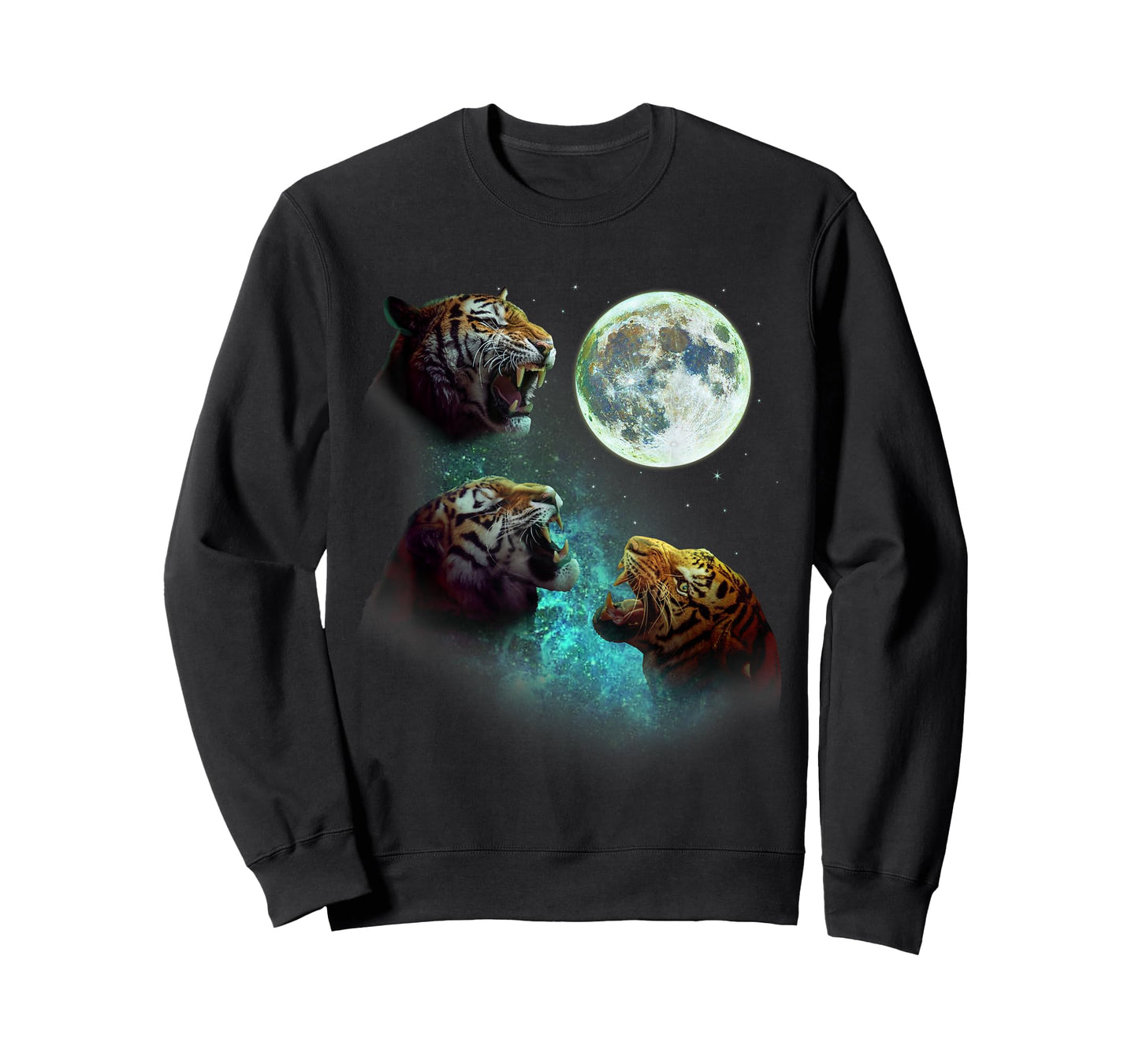 Three Tigers Howl at Moon 3 Wolfs - Funny Wolves Parody T-Shirt