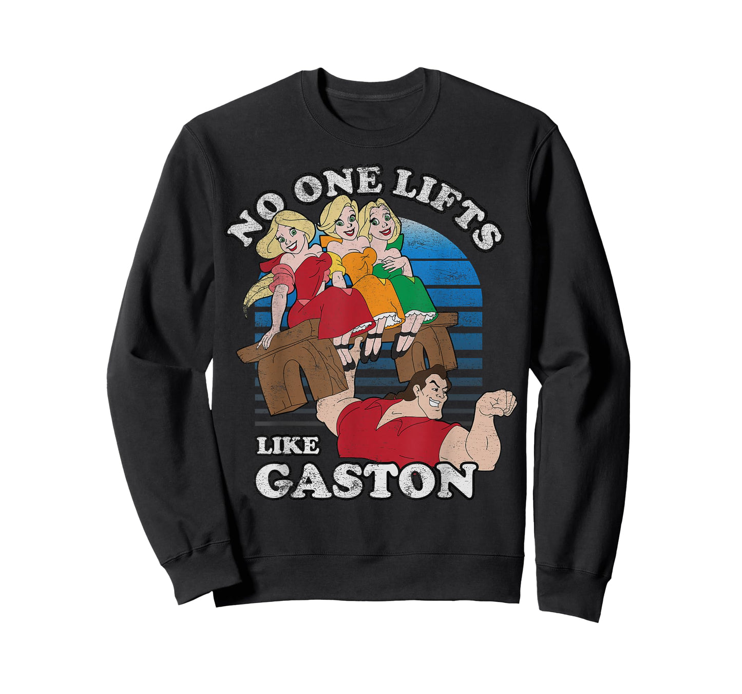 Disney Beauty and the Beast Retro No One Lifts Like Gaston T-Shirt