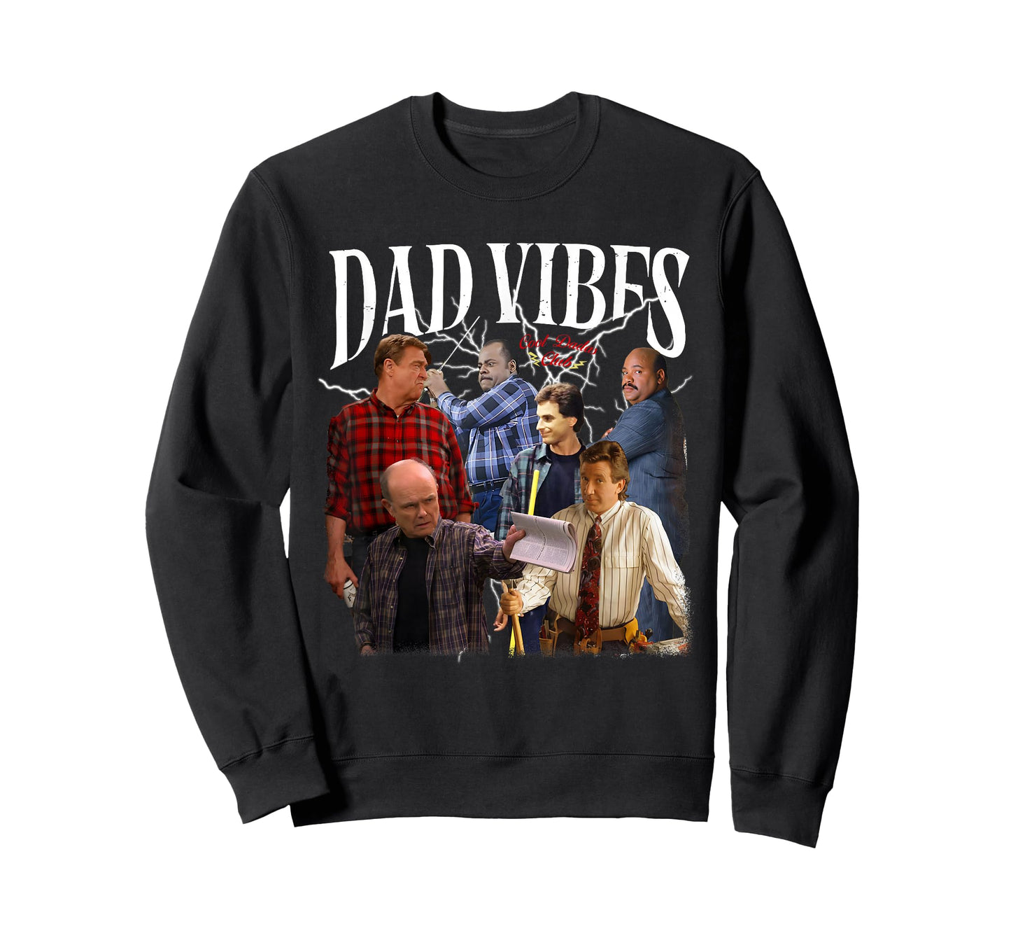 Retro 90’s Dad.Vibes Funny Dad Father's Day Matching Outfit T-Shirt