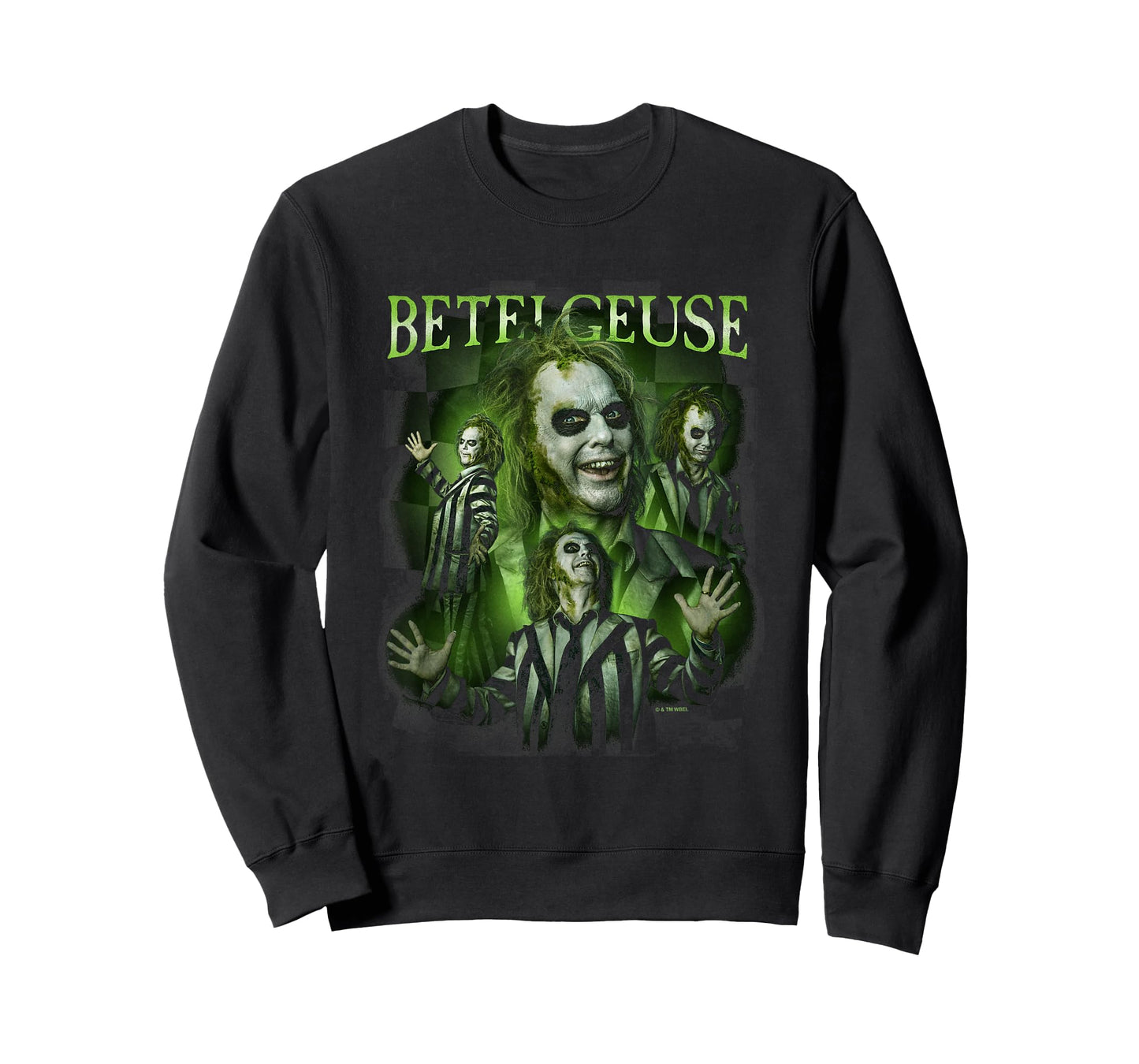 Beetlejuice Beetlejuice Betelgeuse Many Poses Collage Retro T-Shirt
