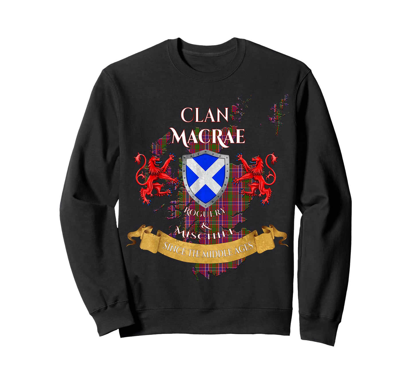 MacRae Scottish Family Clan Middle Ages Mischief T-Shirt