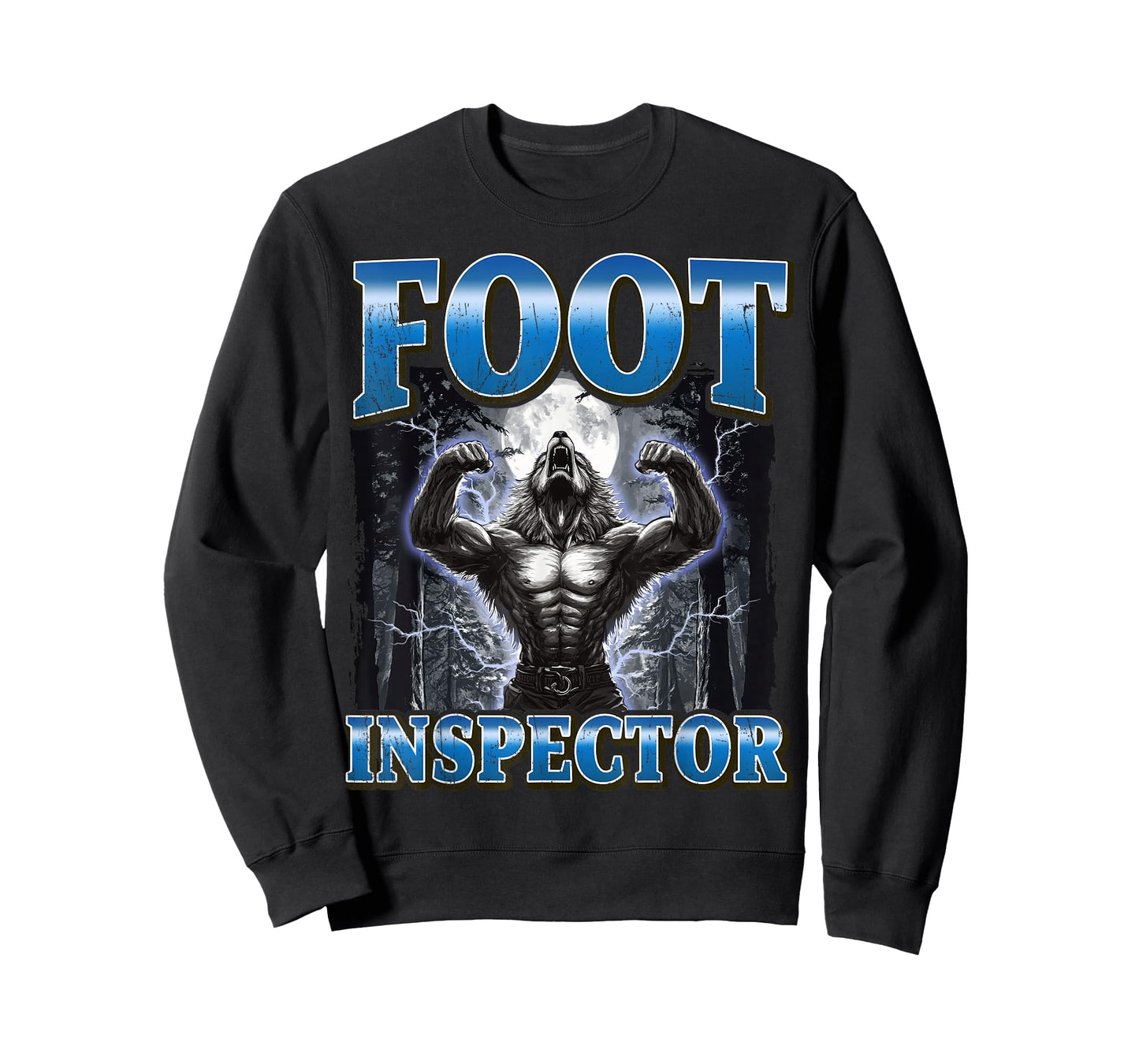 Foot Inspector Funny Werewolf Meme T-Shirt
