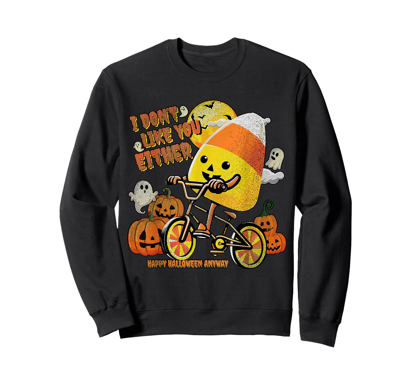 Halloween Costume Team Candy Corn I Don't Like You Either T-Shirt