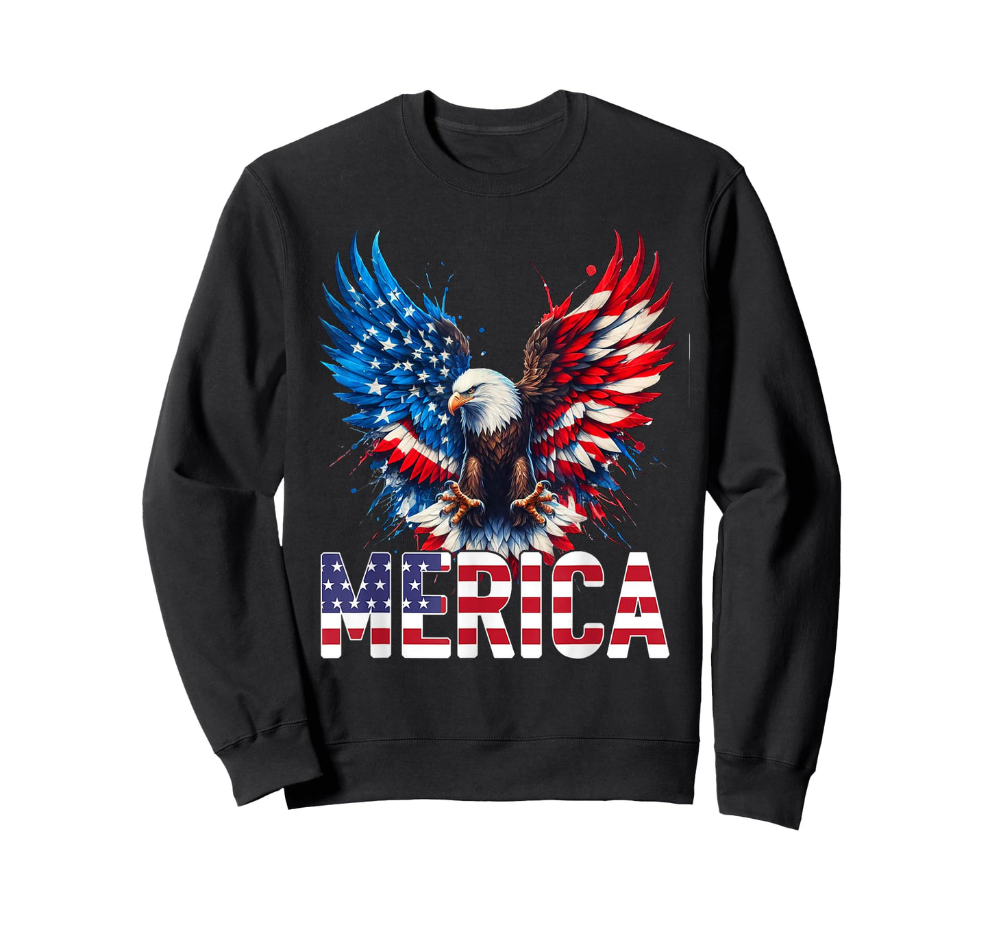 Merica - Patriotic USA Eagle of Freedom - 4th of July T-Shirt