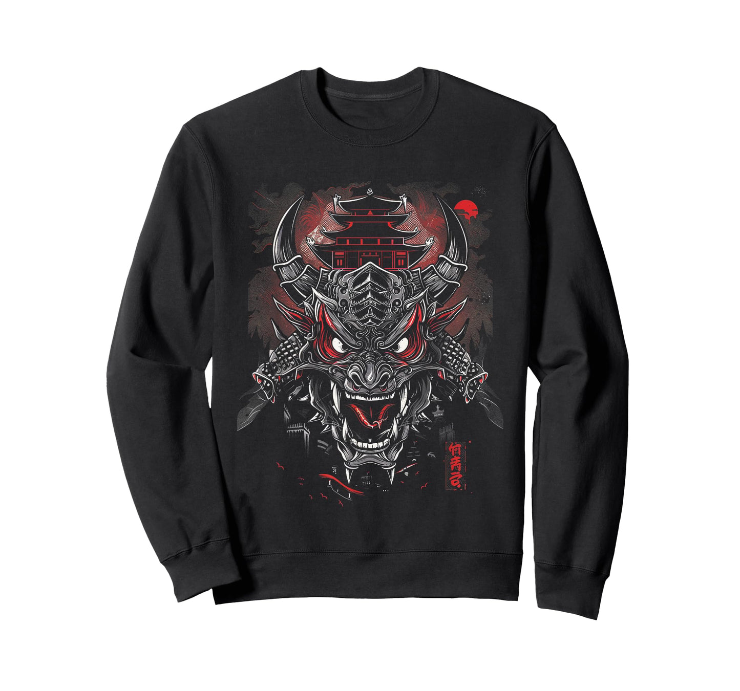 Anime Goth Japanese Oni Demon Dragon Samurai Fantasy Asian T-Shirt