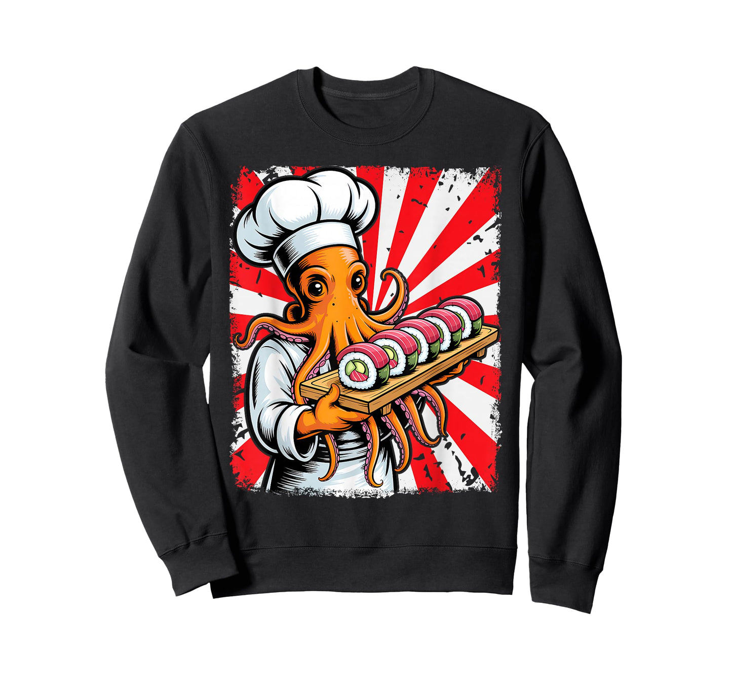 Octopus Chef Sushi Japanese Anime Kawaii T-Shirt