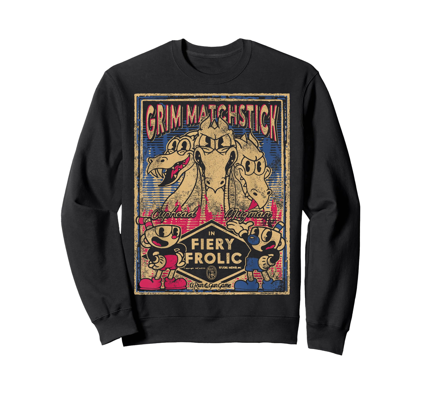 Cuphead Grim Matchstick Fiery Frolic T-Shirt