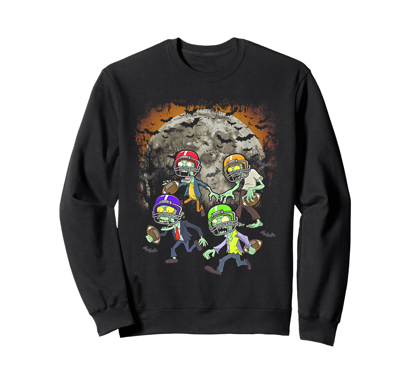 Football Zombie Player Halloween Spooky Football Team Sport T-Shirt