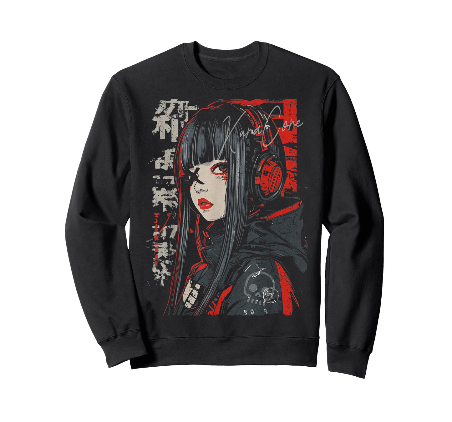 Japanese Streetwear Cyberpunk Y2K Techwear Retro Manga Anime T-Shirt
