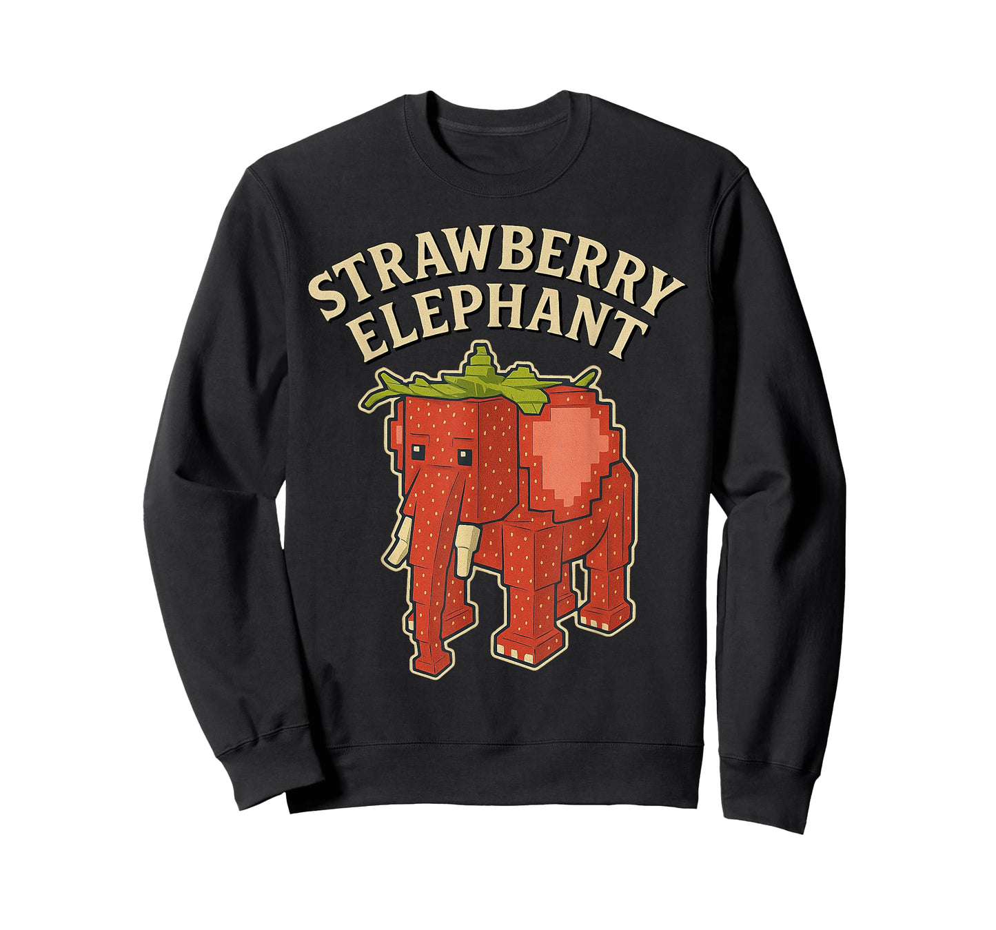 Strawberry Elephant Funny Italian Brainrot Kids Gaming Meme T-Shirt
