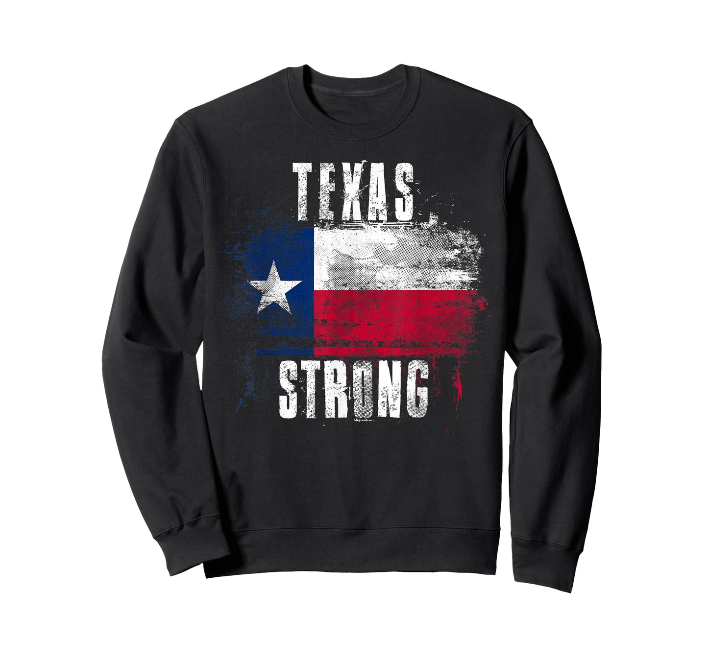 Texas Strong Distressed Flag - Texan Pride T-Shirt
