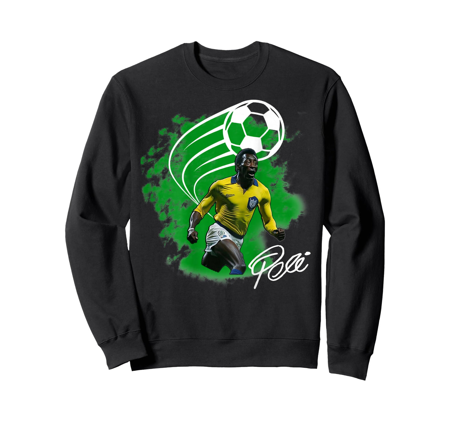 Pele_Brasil_004_Back Printed T-Shirt