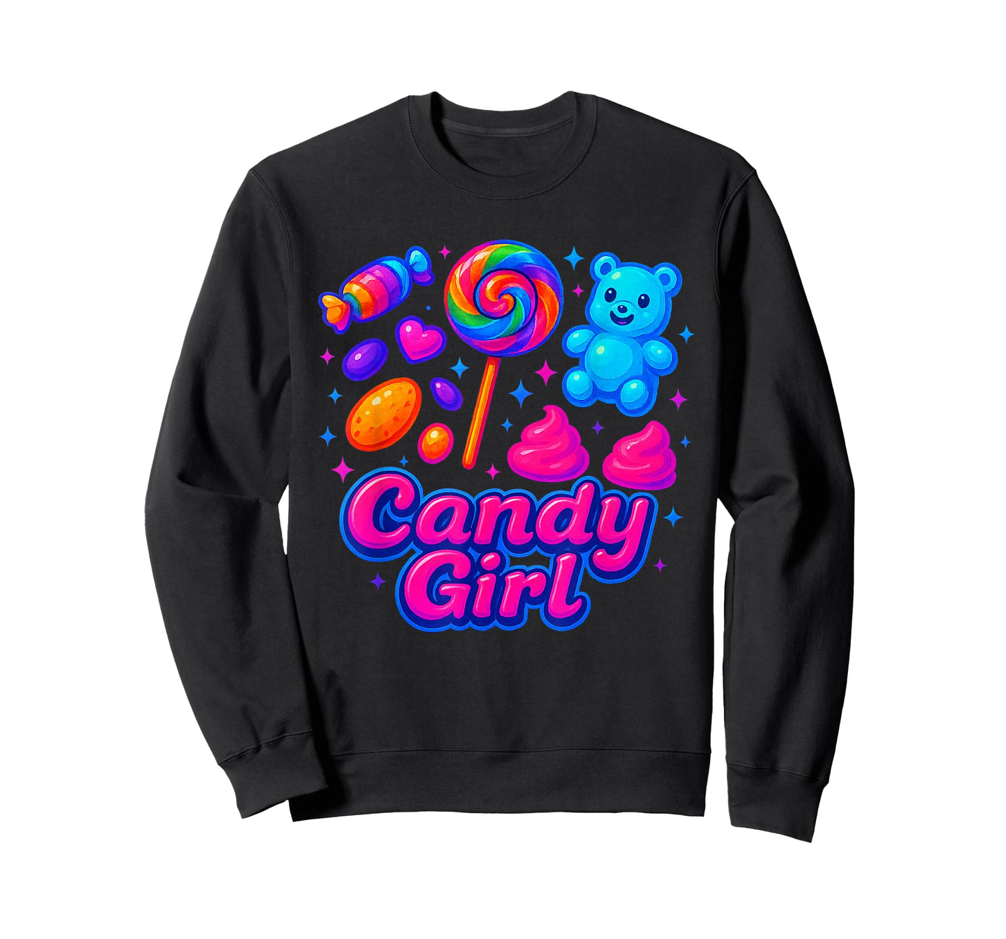 Candy Girl Sweet Lollipop Cotton Candy Cute Shirt T-Shirt